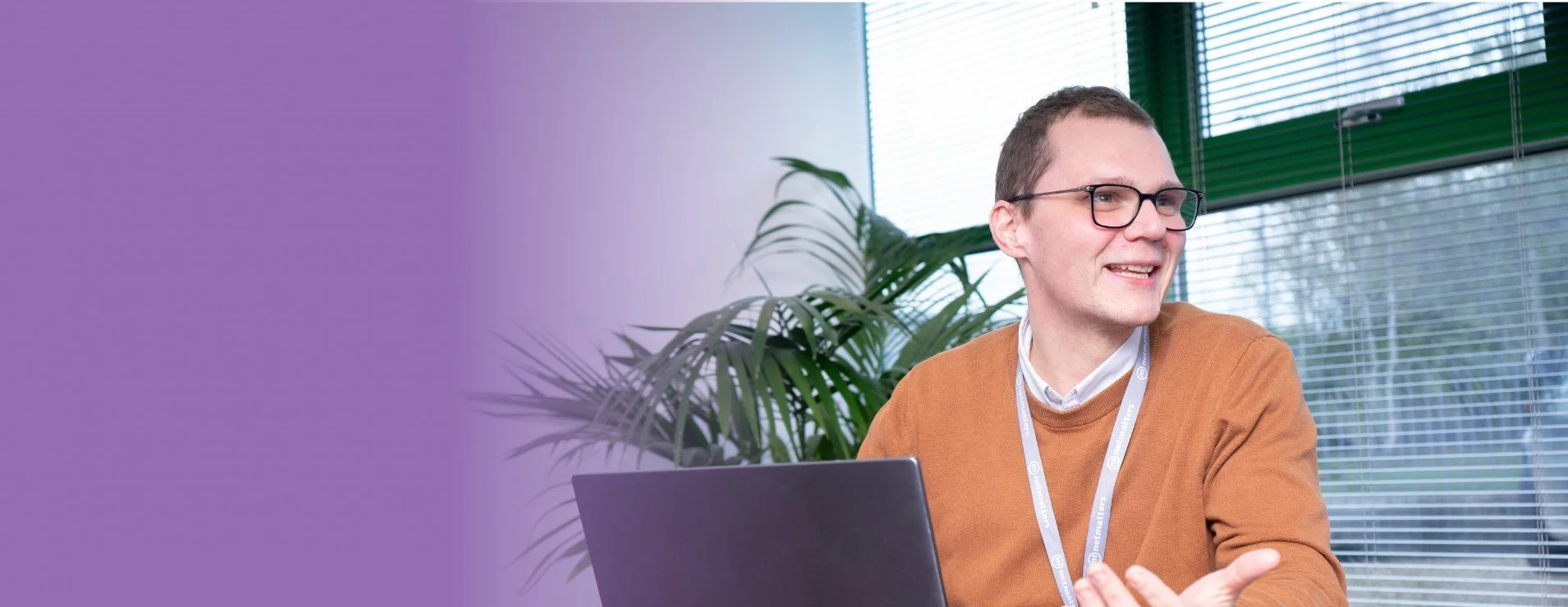 web developer in meeting
