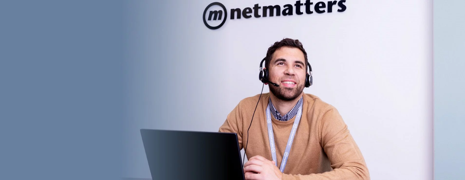 man wearing headphones